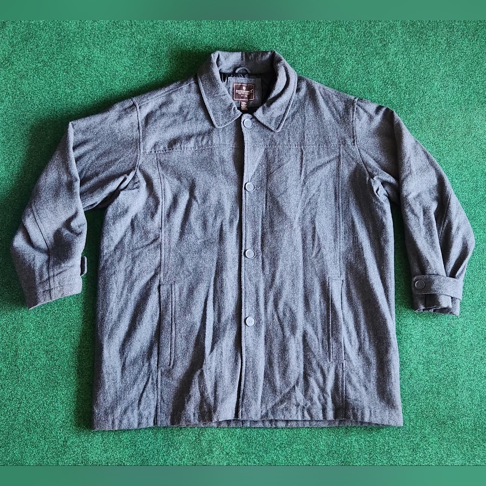 Steve & Barry's WOOLY MAMMOTH Gray Wool Coat XXL